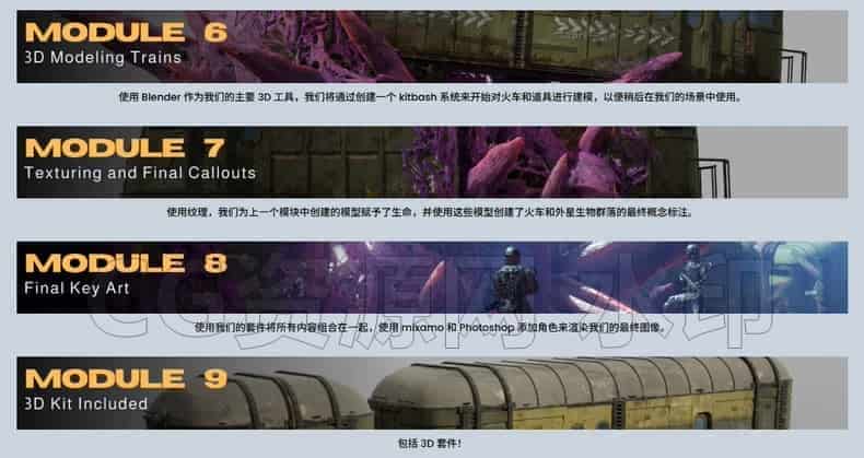 图片[7]-2025年Blender教程设计环境概念艺术世界构建游戏Jose Vega A站大佬最新-B站/公众号:特效向