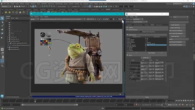 图片[7]-多软件全流程写实背篓蛤蟆角色设计(完结)无密ZBrush、Maya、Substance Painter Arnold-B站/公众号:特效向