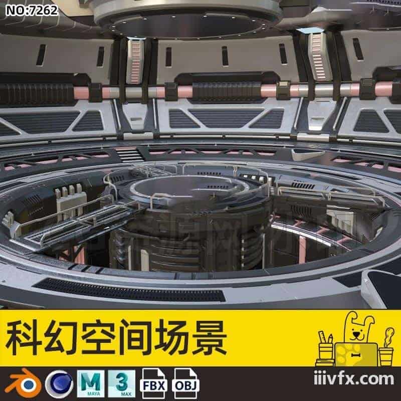 blender模型A7262_科幻空间场景-870G模型-B站/公众号:特效向