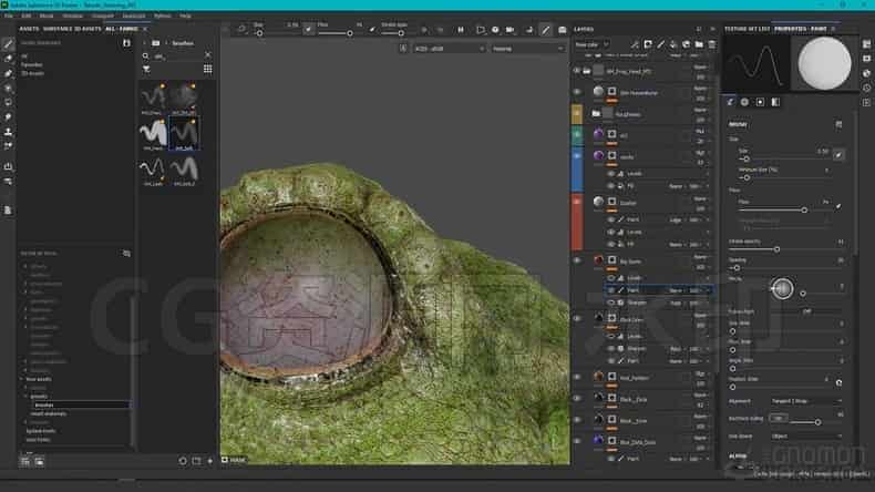 图片[8]-多软件全流程写实背篓蛤蟆角色设计(完结)无密ZBrush、Maya、Substance Painter Arnold-B站/公众号:特效向
