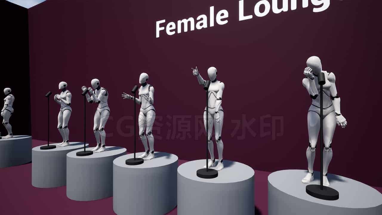 图片[3]-Female_Lounge_Singer-UE5动作库-B站/公众号:特效向