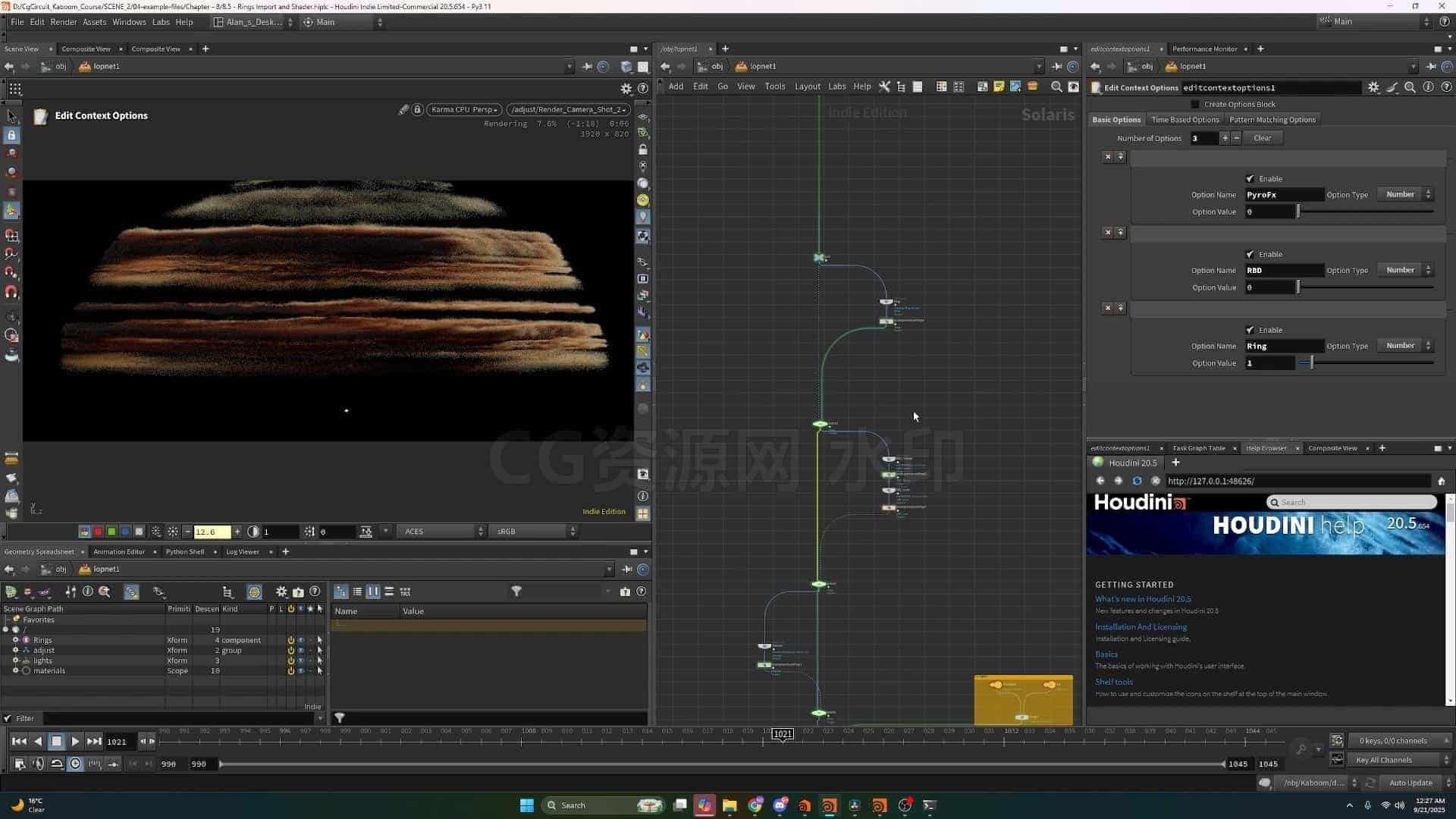 图片[15]-Houdini & Nuke制作星舰船发射大型核爆炸毁灭世part1＋part2 Cinematic Explosion FX with Houdini & Nuke蘑菇云-B站/公众号:特效向