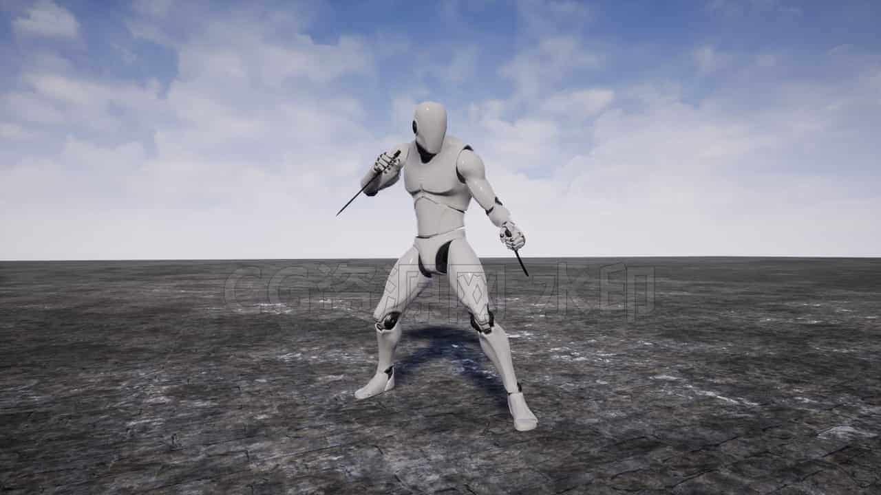 TwinDaggersAnimset-UE5动作库-B站/公众号:特效向