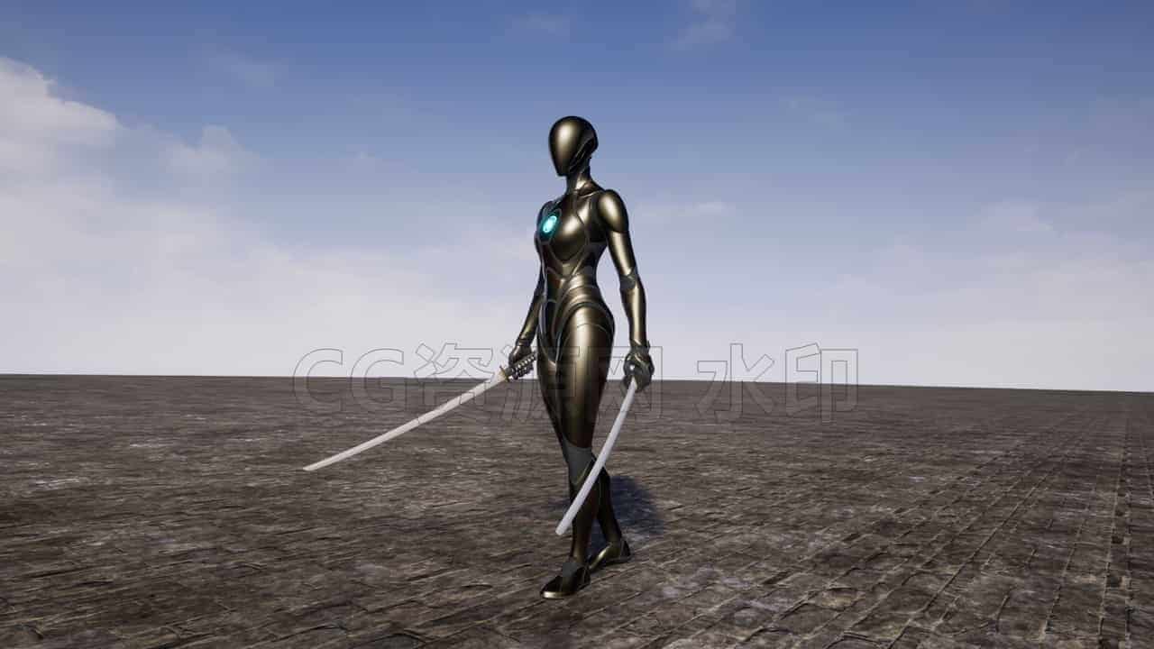 图片[4]-Female_TwinKatana女性-UE5动作库-B站/公众号:特效向