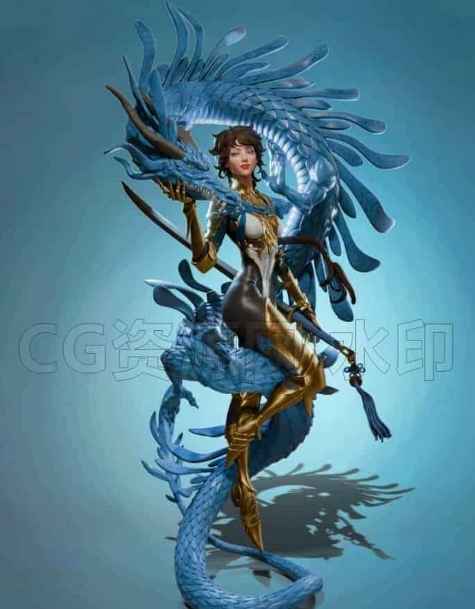 图片[2]-Blender雕刻龙女孩角色教程-B站/公众号:特效向