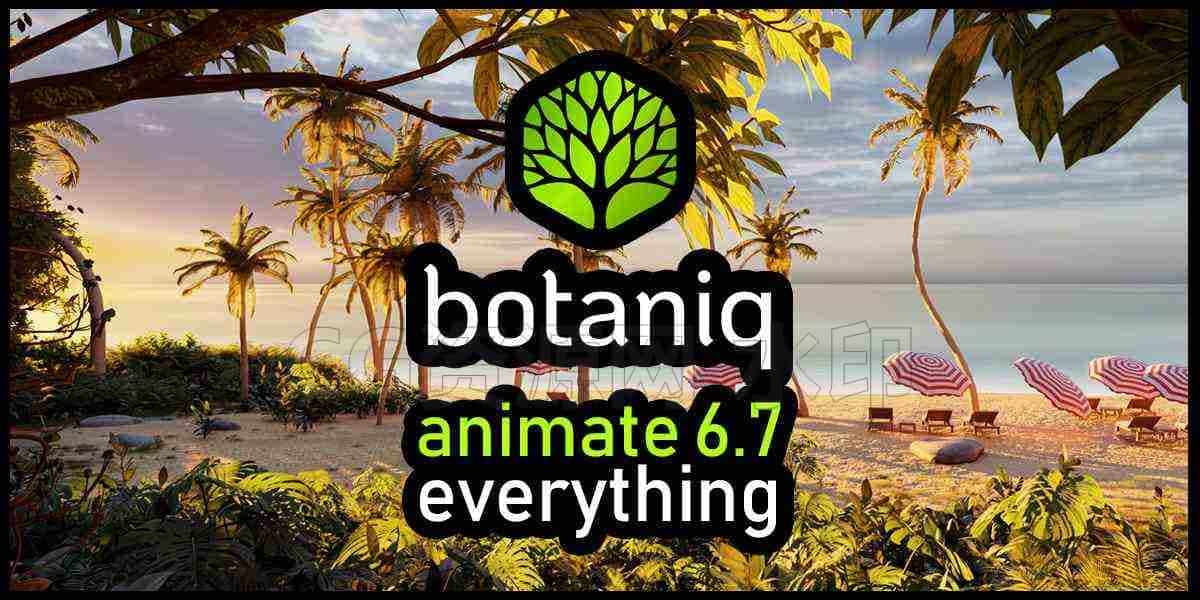Blender模型A植物树木草地模型预设 Botaniq Tree And Grass Library V6.7.0-B站/公众号:特效向