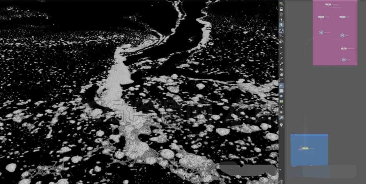 图片[3]-Foam Houdini21水泡沫效果hip臀部工程文件伴随着鹅卵石随着水流晃动Bubble_foam-B站/公众号:特效向