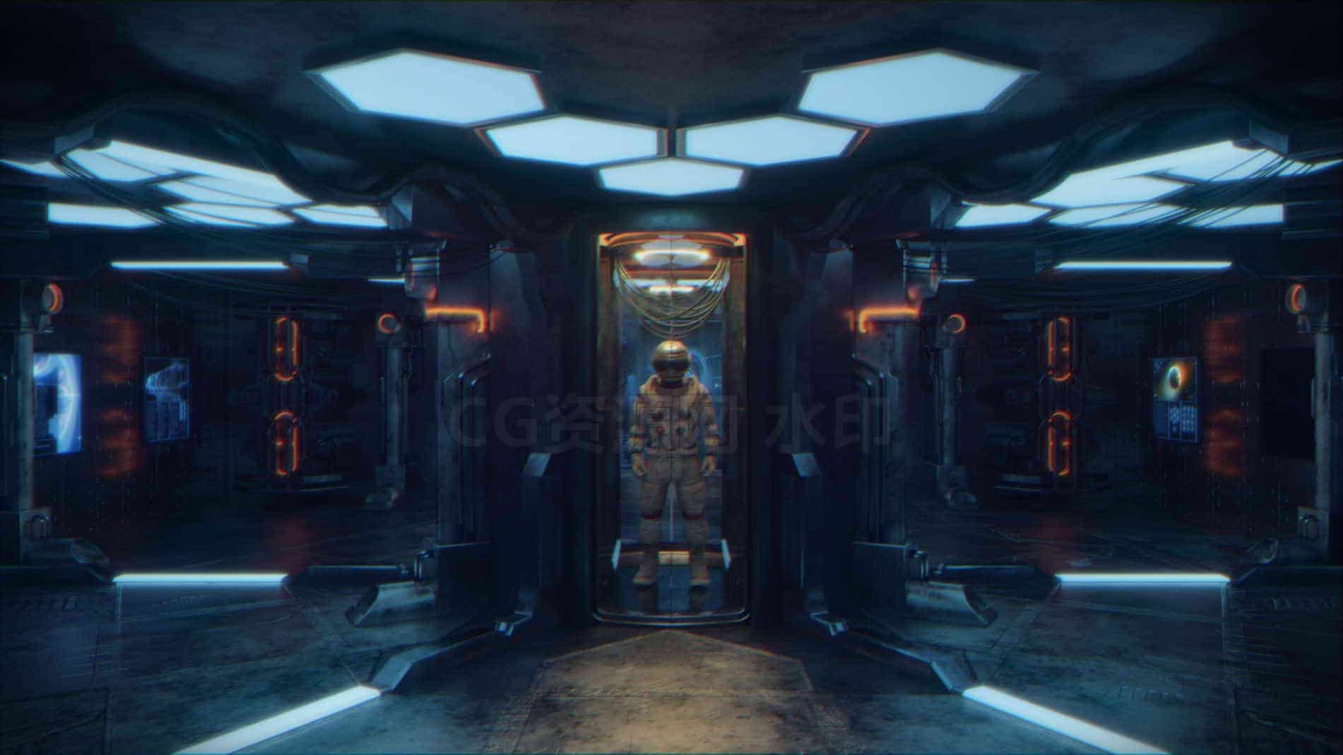 C4D模型B028-053_电商科技类室内场景-B站/公众号:特效向