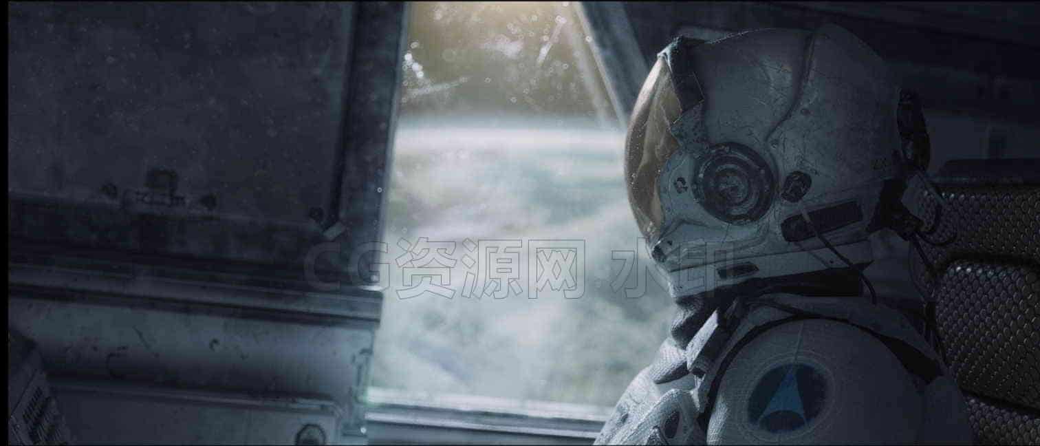 C4D模型B039-077_返航的宇航员-B站/公众号:特效向