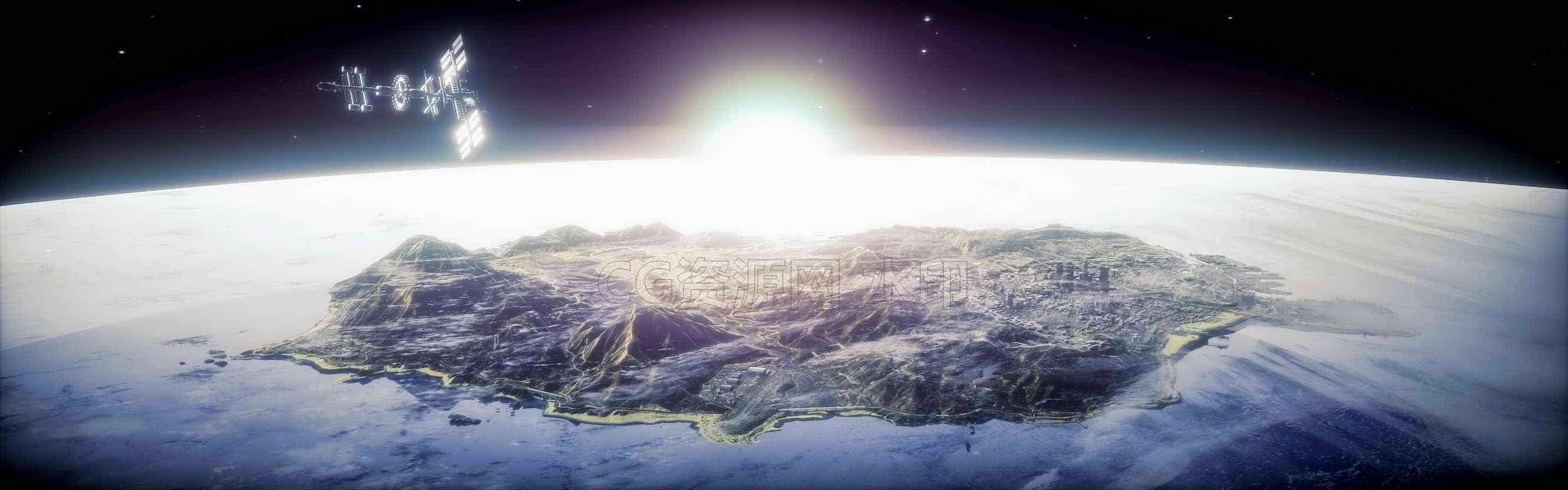 C4D模型B093-158_太空场景-B站/公众号:特效向