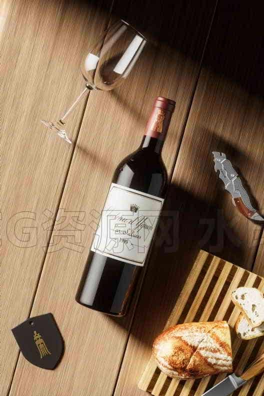 C4D模型B229-红酒渲染-B站/公众号:特效向