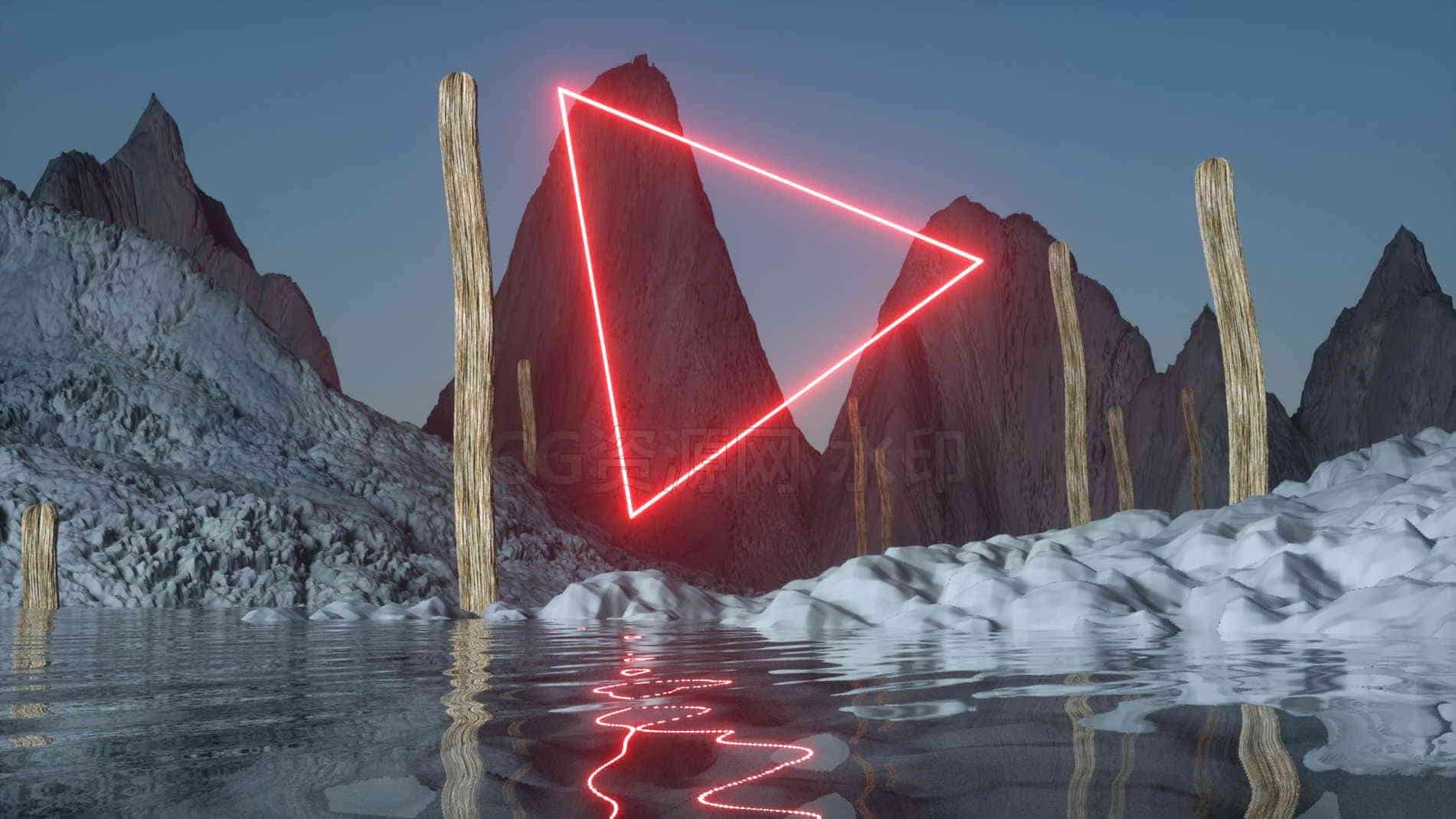 C4D模型B244-科幻场景模型-B站/公众号:特效向