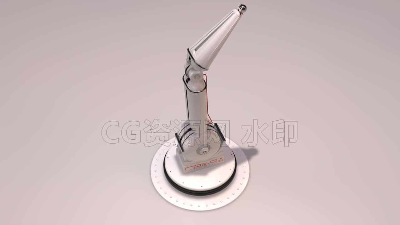 C4DC-065-机器手-C4D模型A科幻-武器-工业-B站/公众号:特效向