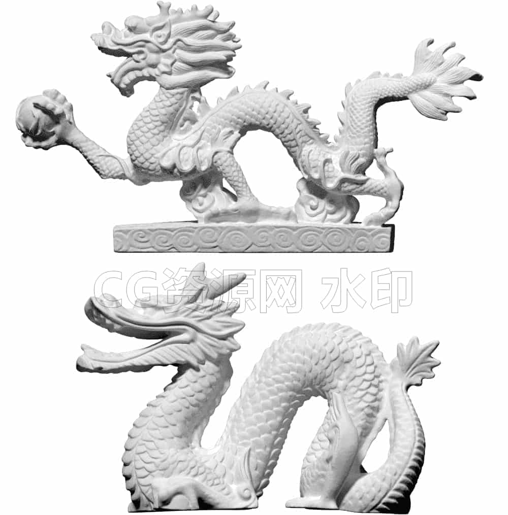 C4DD-049-龙-C4D模型A人物-动物-食物-B站/公众号:特效向