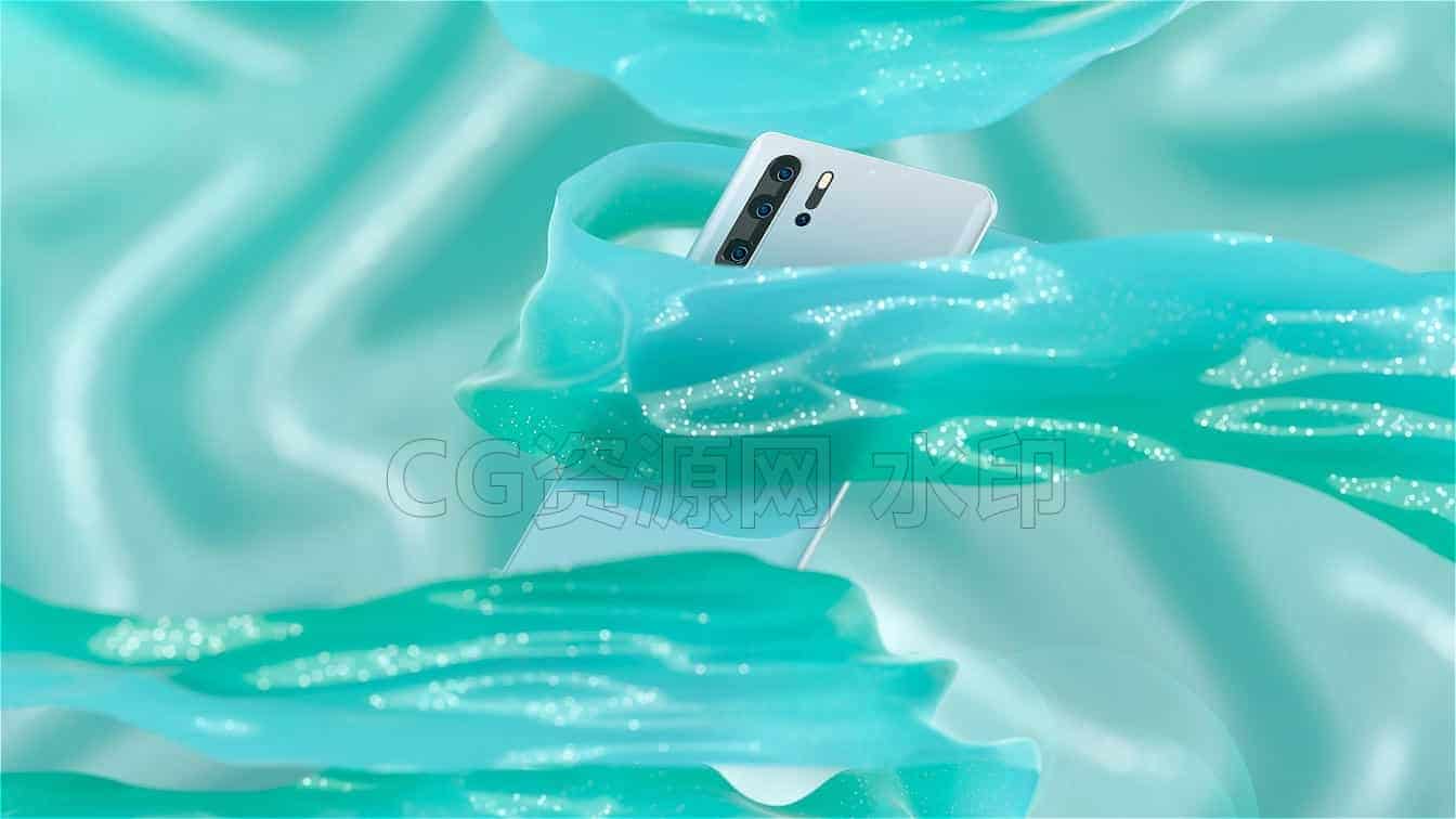 C4DF-038-华为-P30pro-手机-模型-C4D模型A数码-电器-设备-B站/公众号:特效向
