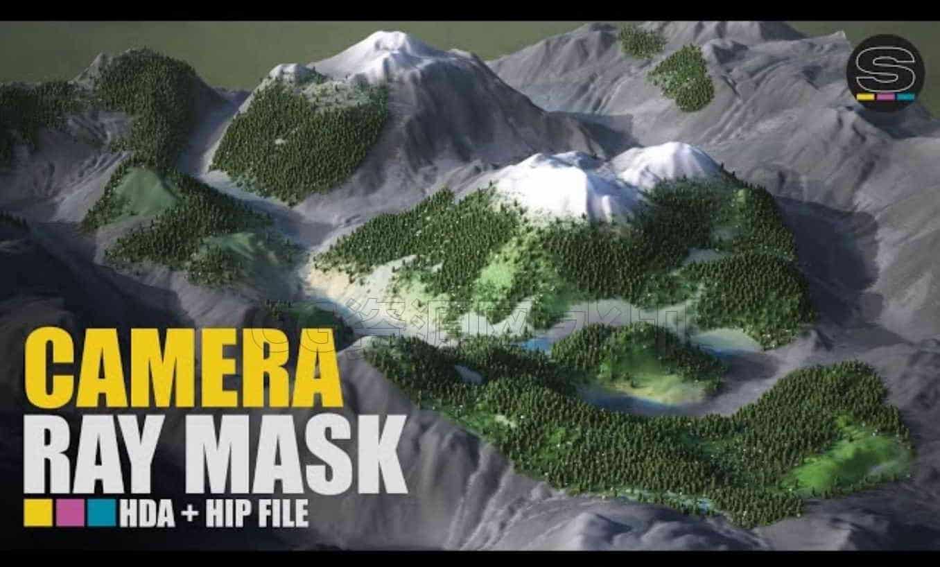 Ray Traced Point Cloud for Frustum Culling | Camera Ray Mask HDA + Scene | Houdini集A-B站/公众号:特效向
