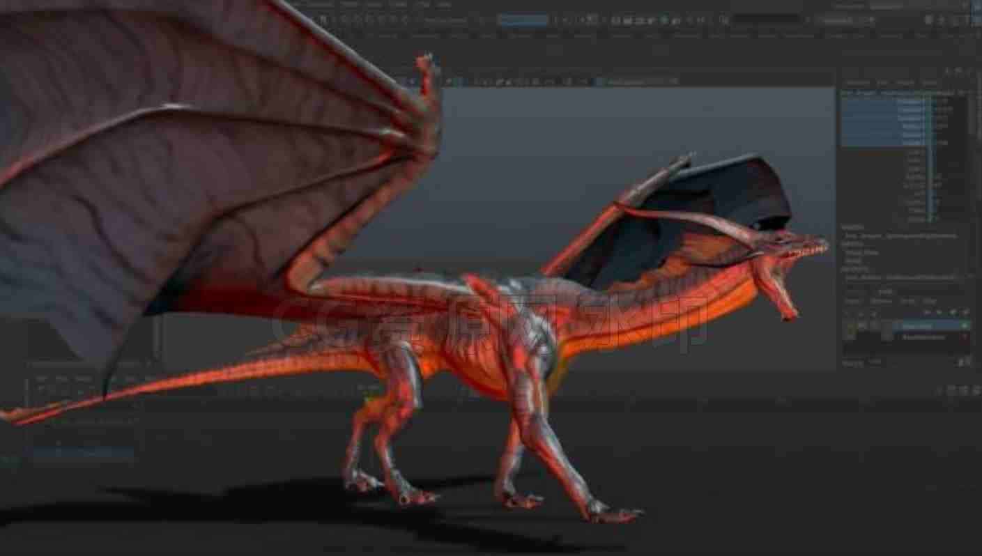 Maya四足生物龙行走动画教程 Gnomon – Animating Creature Walk Cycles in Maya (2022) with Stephen Cunnane-B站/公众号:特效向