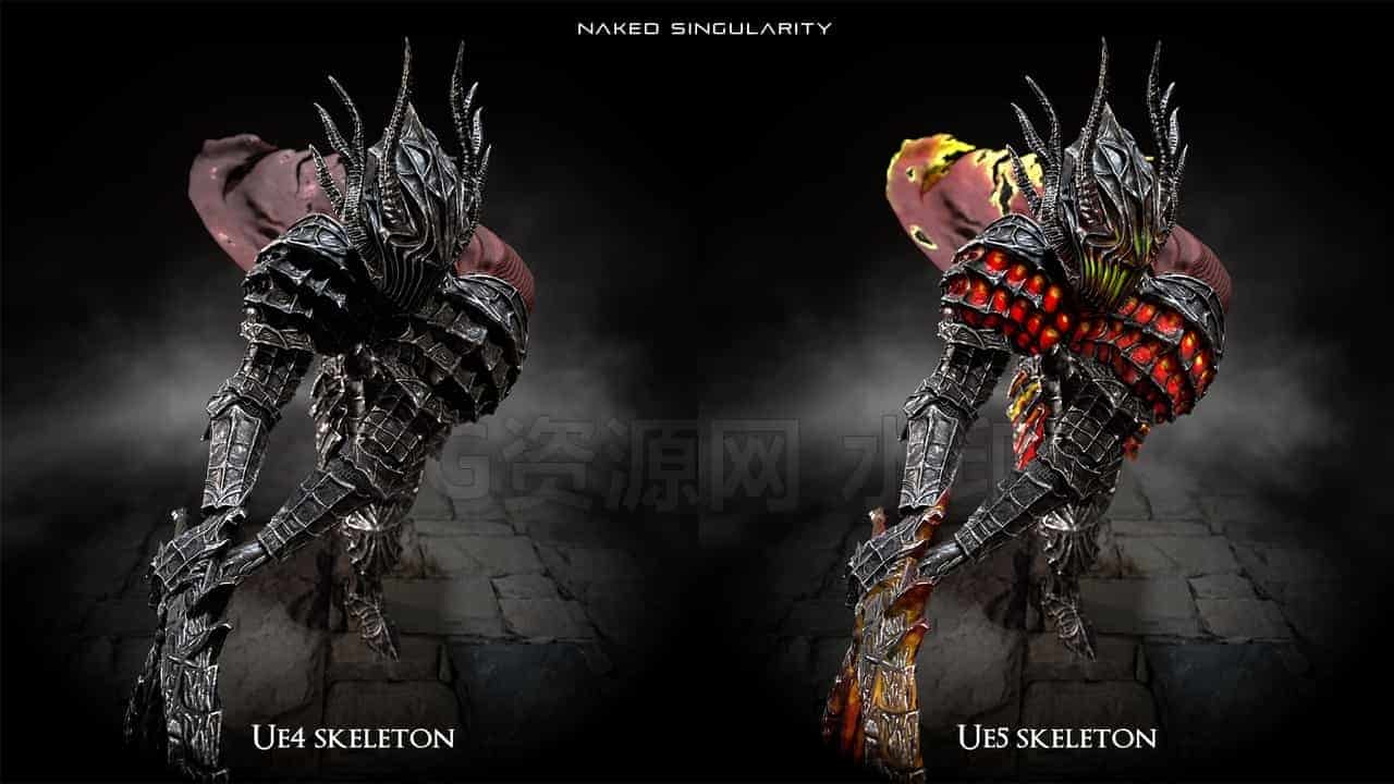 图片[2]-Dark fantasy Dragon Knight黑暗幻想龙骑士【UE5模型】-B站/公众号:特效向