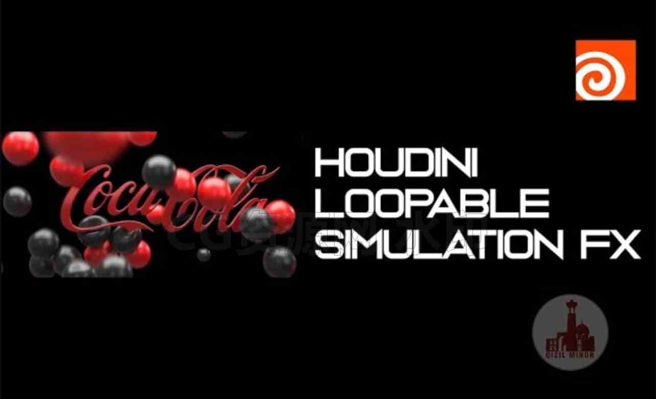 HOUDINI粒子可循环模拟解算工程 FX houdini vfx simulation particles_7 Loopable simulation FX-B站/公众号:特效向