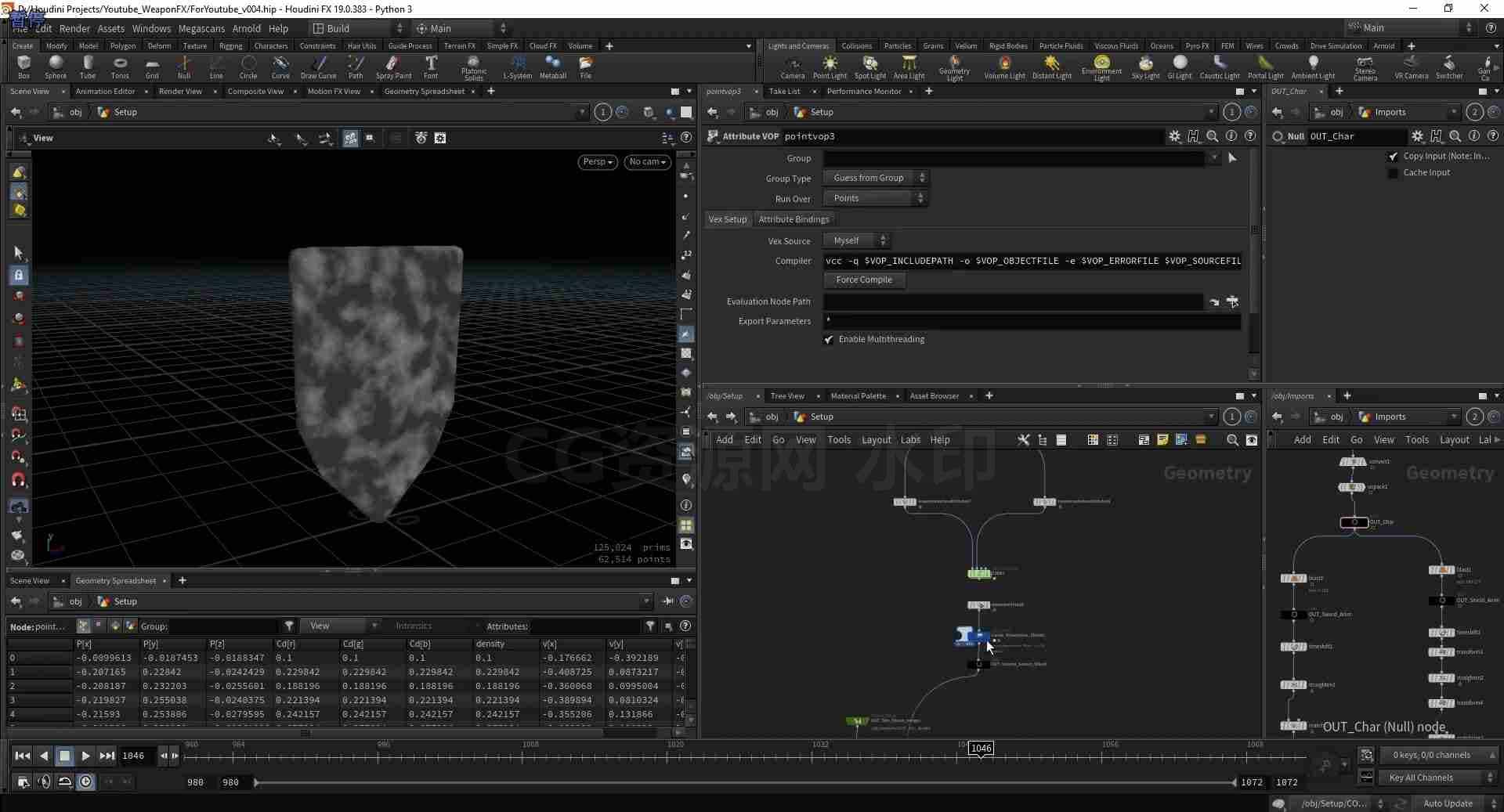 图片[2]-Houdini光环武器外汇Aura Weapon FX | Houdini & Nuke ( Hip file + Nuke ...
