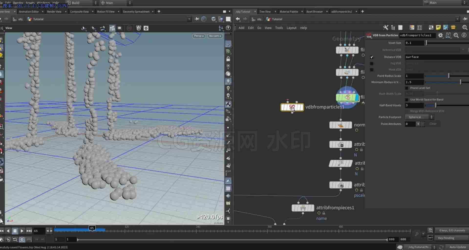 图片[3]-Houdini19.5创建漂浮的流体花朵【项目文件】保密-B站/公众号:特效向