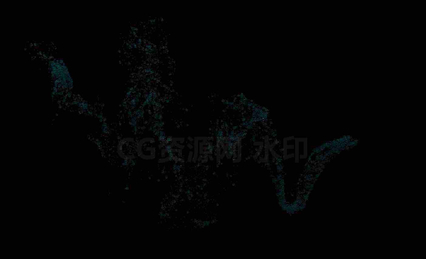 Houdini19水下气泡模拟【hip工程文件】Underwater Bubble Simulation-B站/公众号:特效向