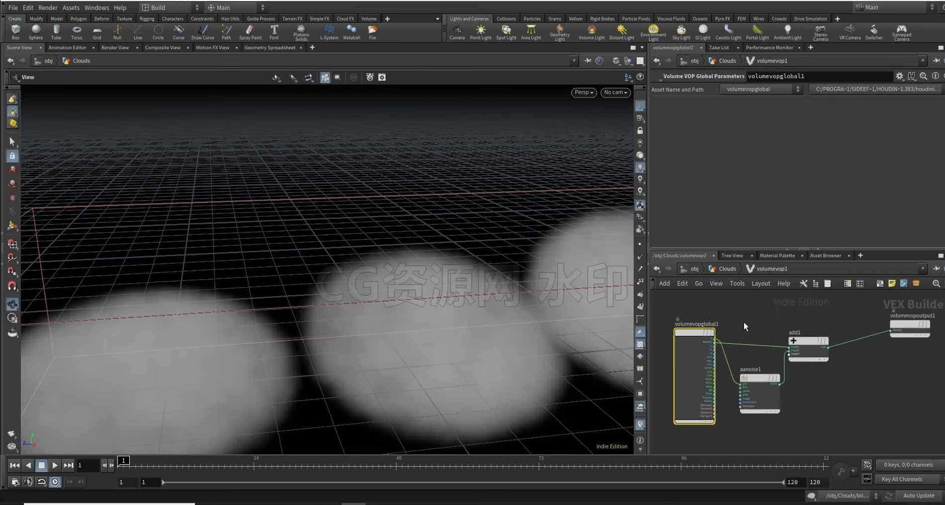 图片[2]-Houdini19物体与Pyro碰撞云交互hip工程-B站/公众号:特效向