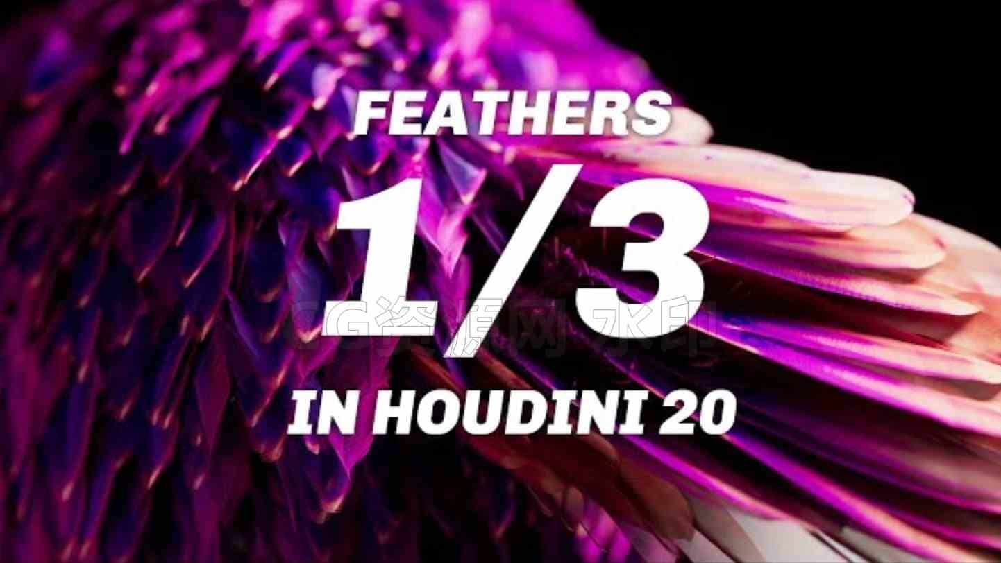 Houdini20新羽毛系统Creating Feathers教程[附带工程]-B站/公众号:特效向