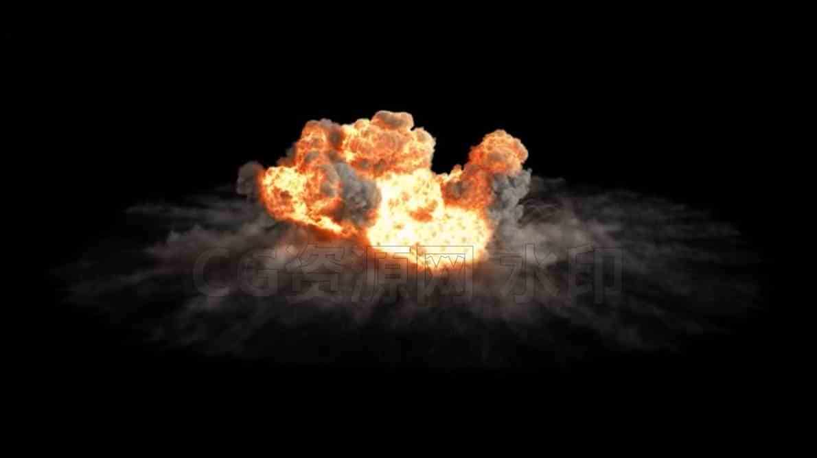 Houdini20爆炸流程制作讲解，工程分享-B站/公众号:特效向