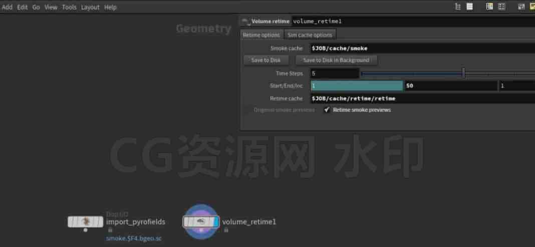 Houdini体积retime资产2020年版-B站/公众号:特效向