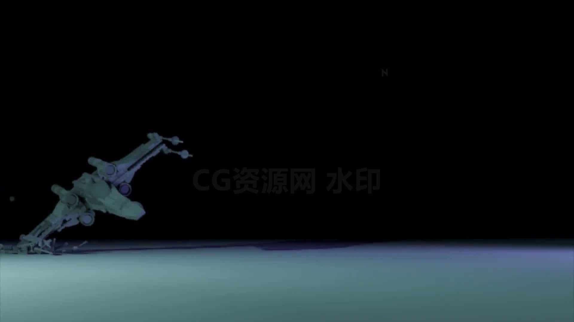 Houdini战机撞击破碎效果-B站/公众号:特效向