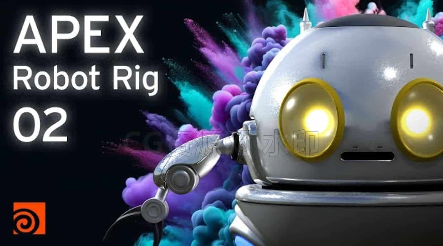 Houdini机器人绑定教程APEX Character Rigging - The Head-B站/公众号:特效向
