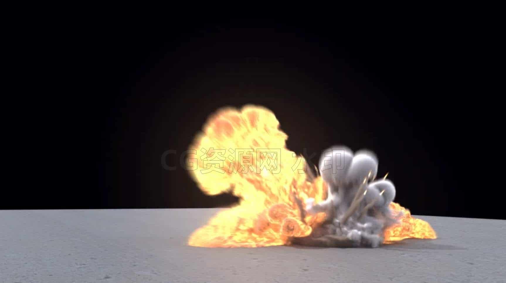 爆炸自定义风场带拖尾hip工程-B站/公众号:特效向