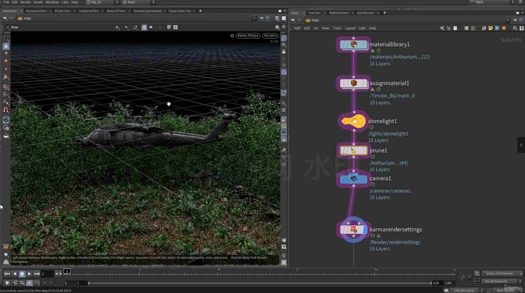 图片[4]-Houdini直升机着陆特效动画教程 Udemy – Houdini Helicopter Landing Simulation Course地气烟尘-B站/公众号:特效向