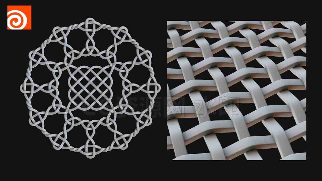 Houdini程序化网状编制结节效果Generative Knot Patterns-B站/公众号:特效向