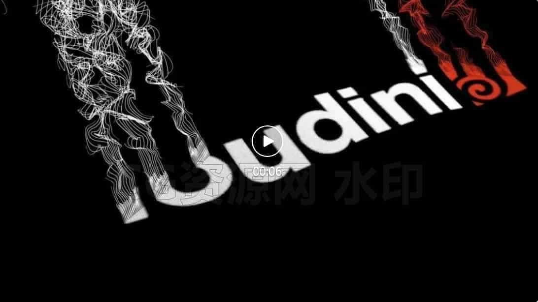图片[2]-Houdini编织效果LOGO只需五步-B站/公众号:特效向
