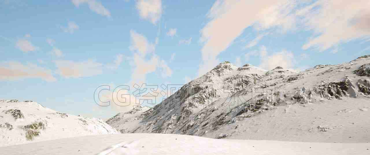 Houdini雪山制作工程项目 Patreon – Snow Mountain / Houdini / Redshift – Saul Espinosa保密-B站/公众号:特效向