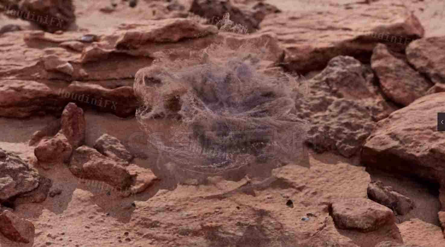 Houdini音频震动魔术沙球模拟项目Houdini18.5 Magic Sand Ball Simulation Project hip保密-B站/公众号:特效向