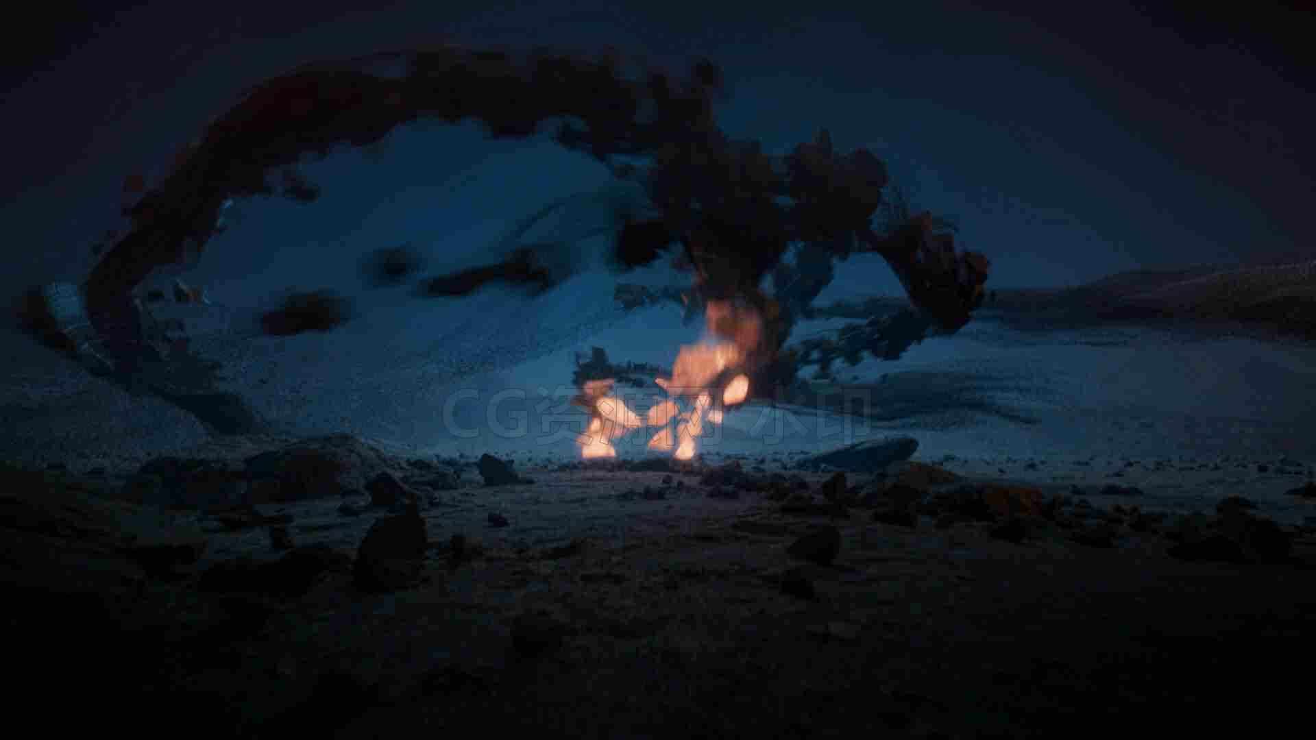 图片[5]-voxyde Houdini魔法石碎块汇聚集能量火焰聚合专业nuke合成Magical Rock Assembly – Houdini & Nuke VFX Course-B站/公众号:特效向
