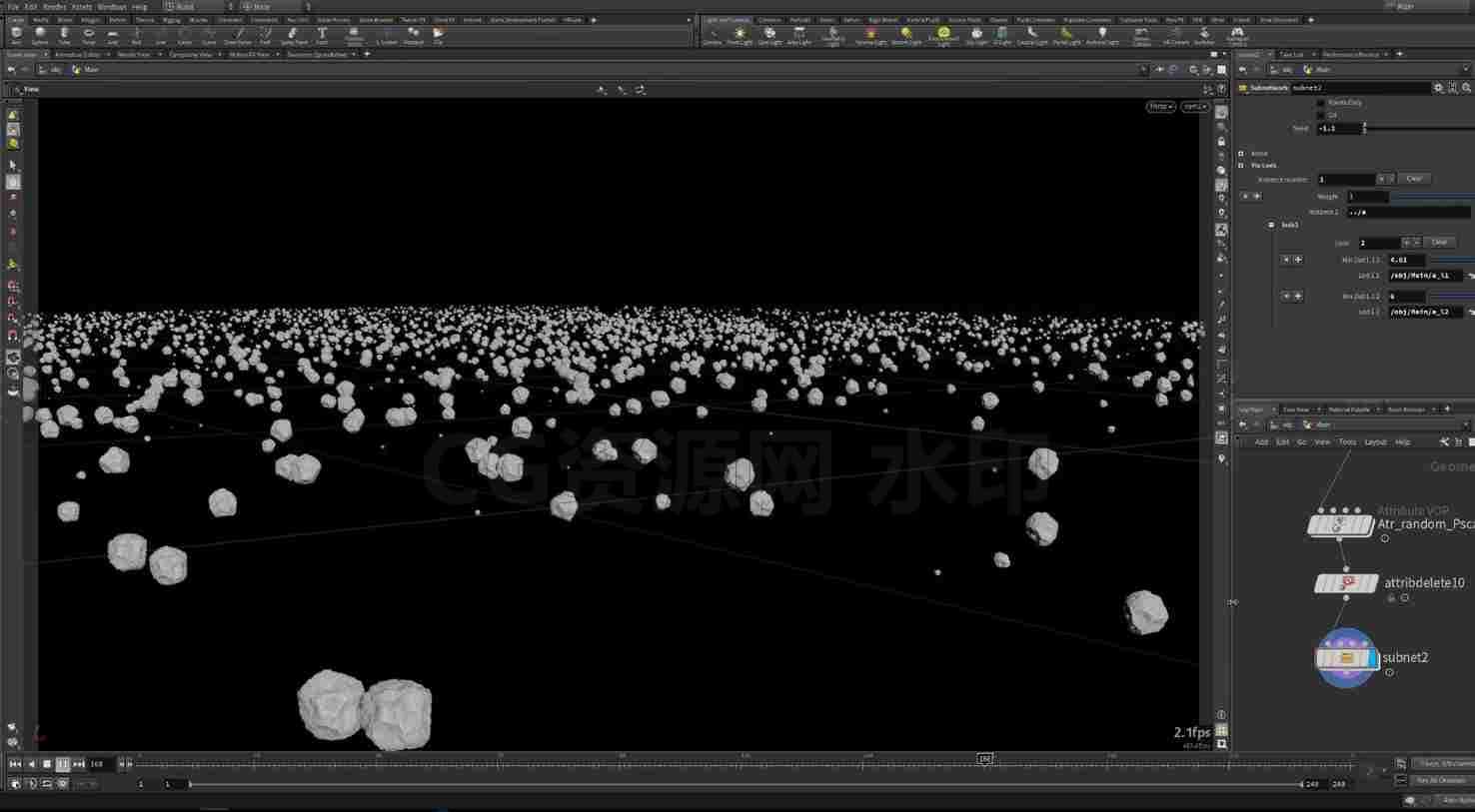Houdini替代工具Houdini Instancer Lods Tool (Hip文件)-B站/公众号:特效向