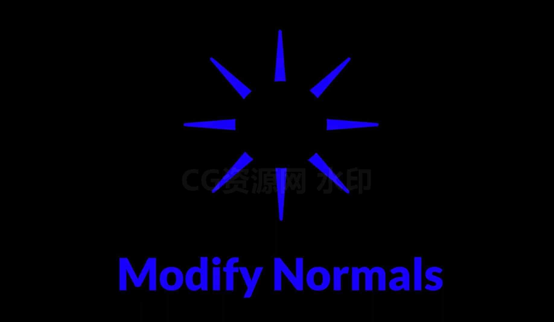 Houdini修改法线ITM工具Modify Normals-B站/公众号:特效向