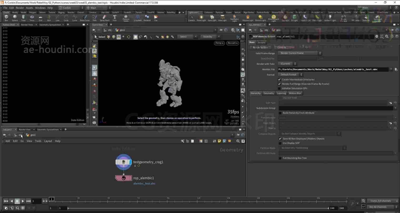 图片[6]-在HOUDINI中Python创建工具Rebelway Python for Houdini Artists艺术[专业国产翻译 ...