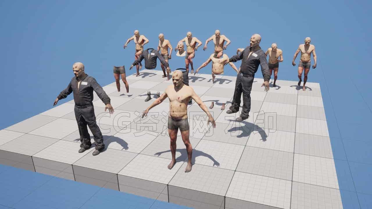 图片[3]-Zombie_01僵尸_01-UE5动作库-B站/公众号:特效向