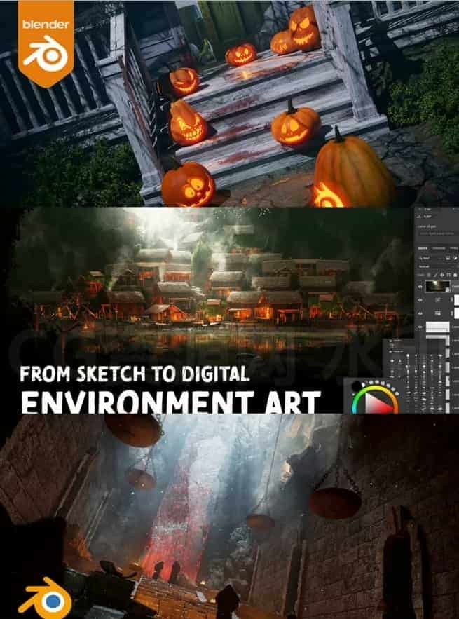 图片[2]-blender创造优美艺术和概念场景  SLAVOartist频道会员【订阅】-B站/公众号:特效向