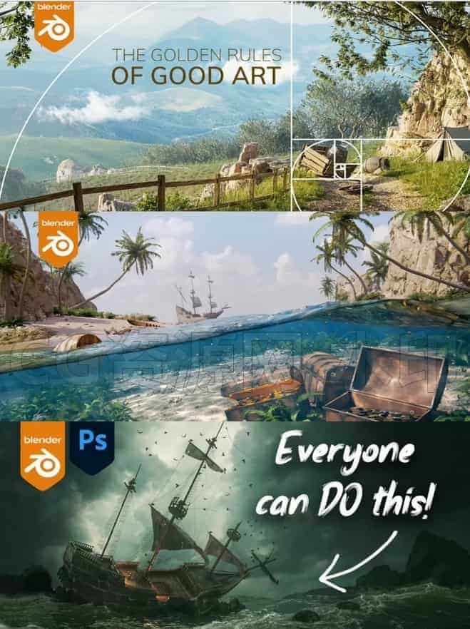 图片[3]-blender创造优美艺术和概念场景  SLAVOartist频道会员【订阅】-B站/公众号:特效向