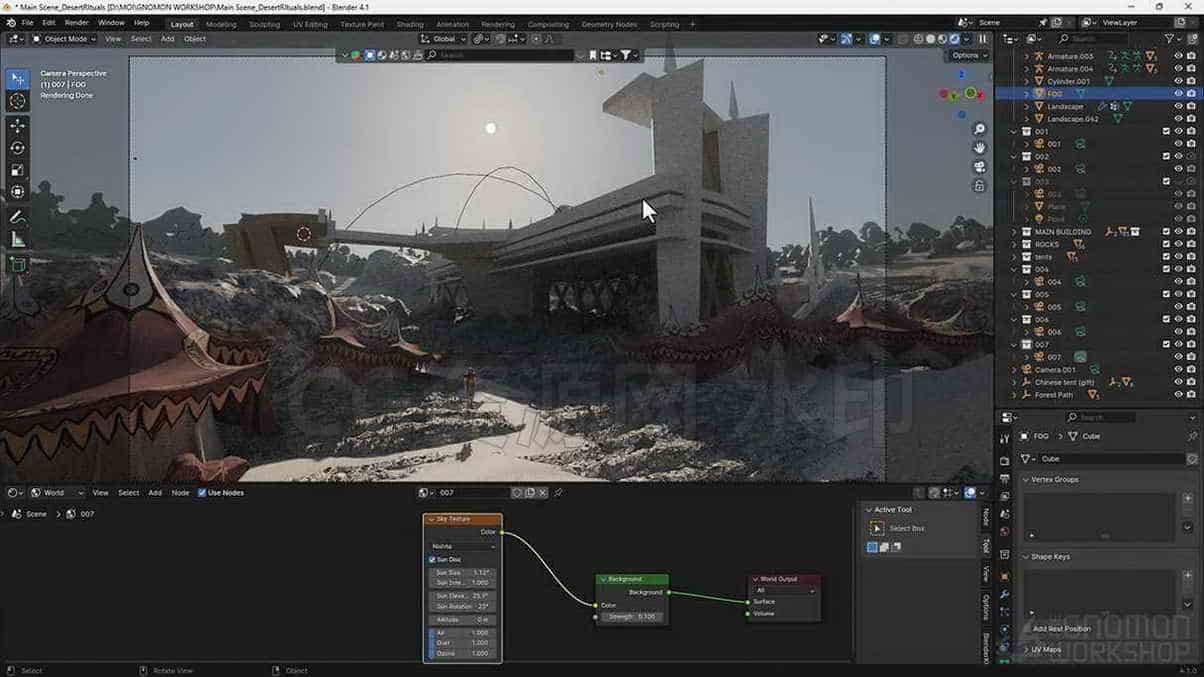 图片[2]-使用Blender和Photoshop建造世界  故事开发和创意工作流程与Tiago Sousa-B站/公众号:特效向
