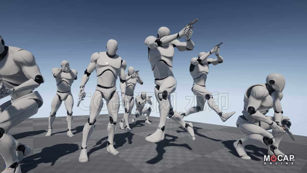 Pistol_Pro手枪_专业-UE5动作库-B站/公众号:特效向