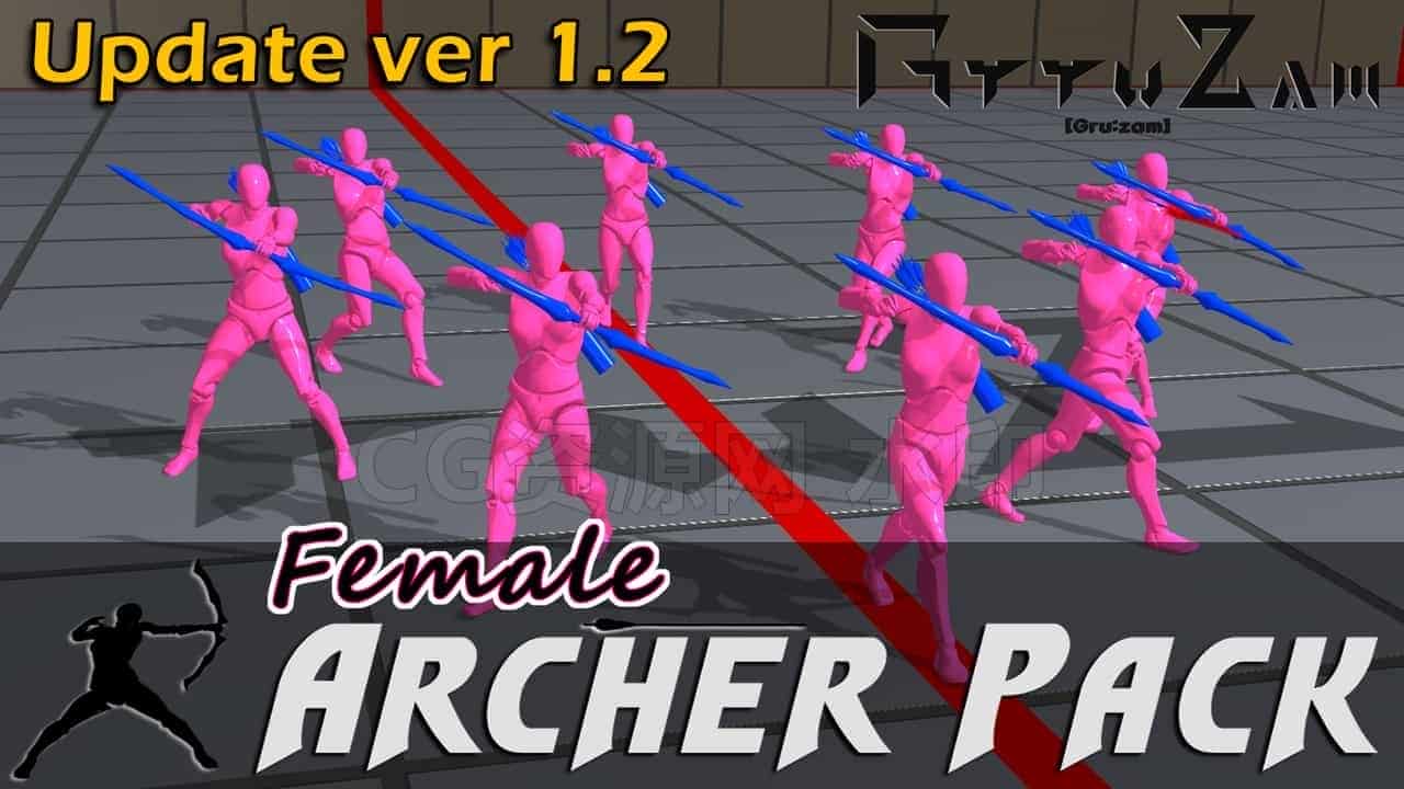 图片[3]-Grz_Archer_Pack-UE5动作库-B站/公众号:特效向