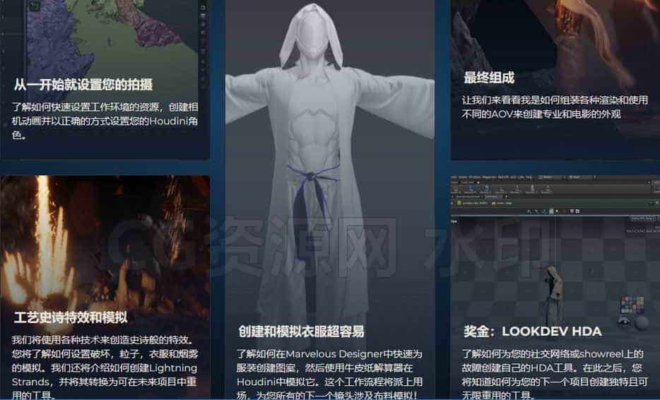 图片[2]-Houdini火焰吸收汇聚能量炸地面特效 Fire Arrow VFX – Romain Czysz ( New Workshop )-B站/公众号:特效向
