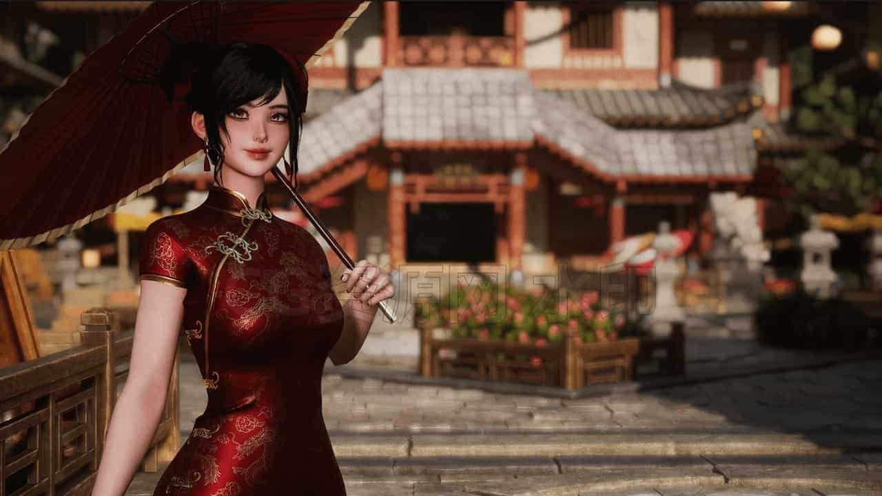 图片[3]-z-Jua_Lee旗袍女孩UE5模型-B站/公众号:特效向
